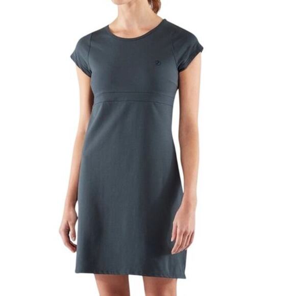 Fjallraven Dresses & Skirts - Fjallraven T Shirt Dress Size M Gray High Coast Lightweight Cap Sleeve Stretch